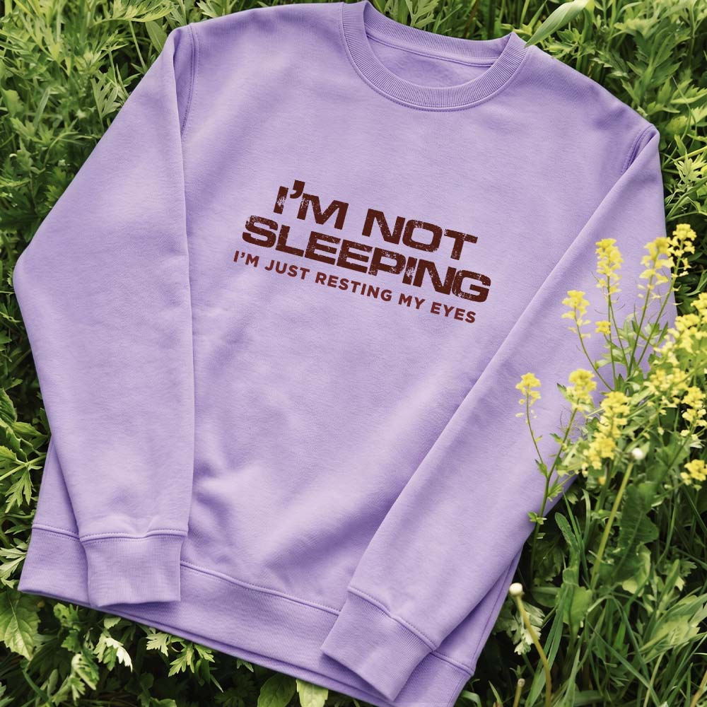 I'm Not Sleeping Viral Funny Oversized Sweatshirt