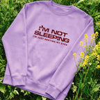 I'm Not Sleeping Viral Funny Oversized Sweatshirt