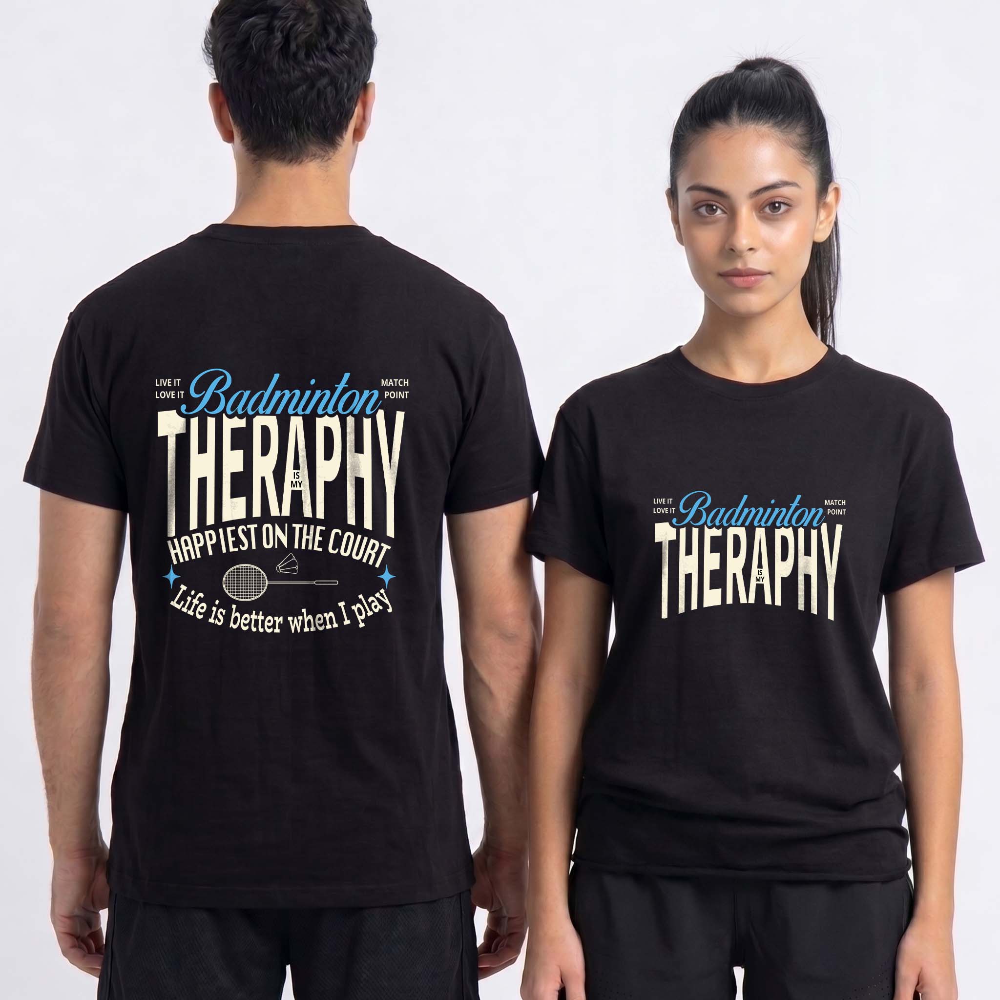 Badminton Lover Graphic T-Shirt