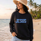 JESUS Oversized Sweatshirt | Viral Christian Fleece Crewneck