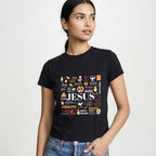 Faith Illustration Graphic Cotton T-Shirt