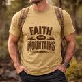 Faith Can Move Mountains Graphic Cotton T-Shirt