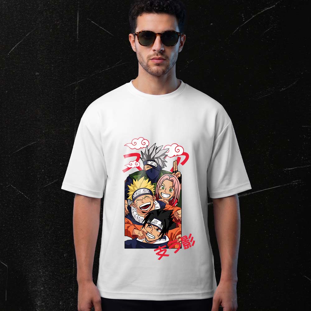 Naruto Squad Anime Graphic Tee