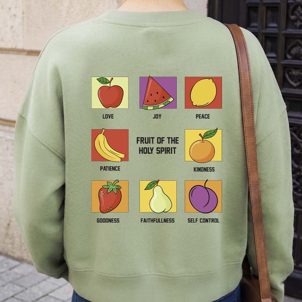 Fruit of the Holy Spirit Oversized Fleece Sweatshirt