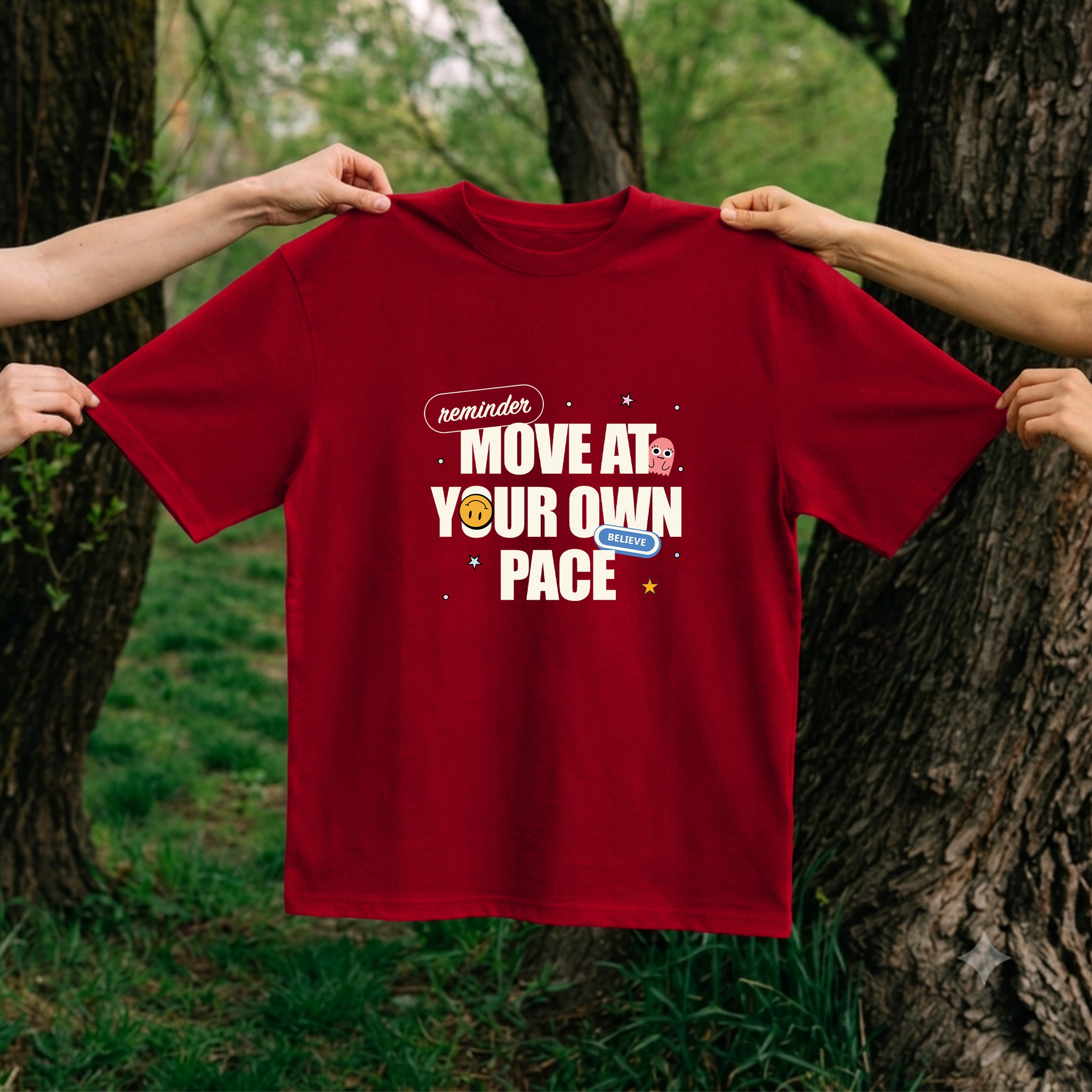 Move At Your Own Pace Cotton T-Shirt