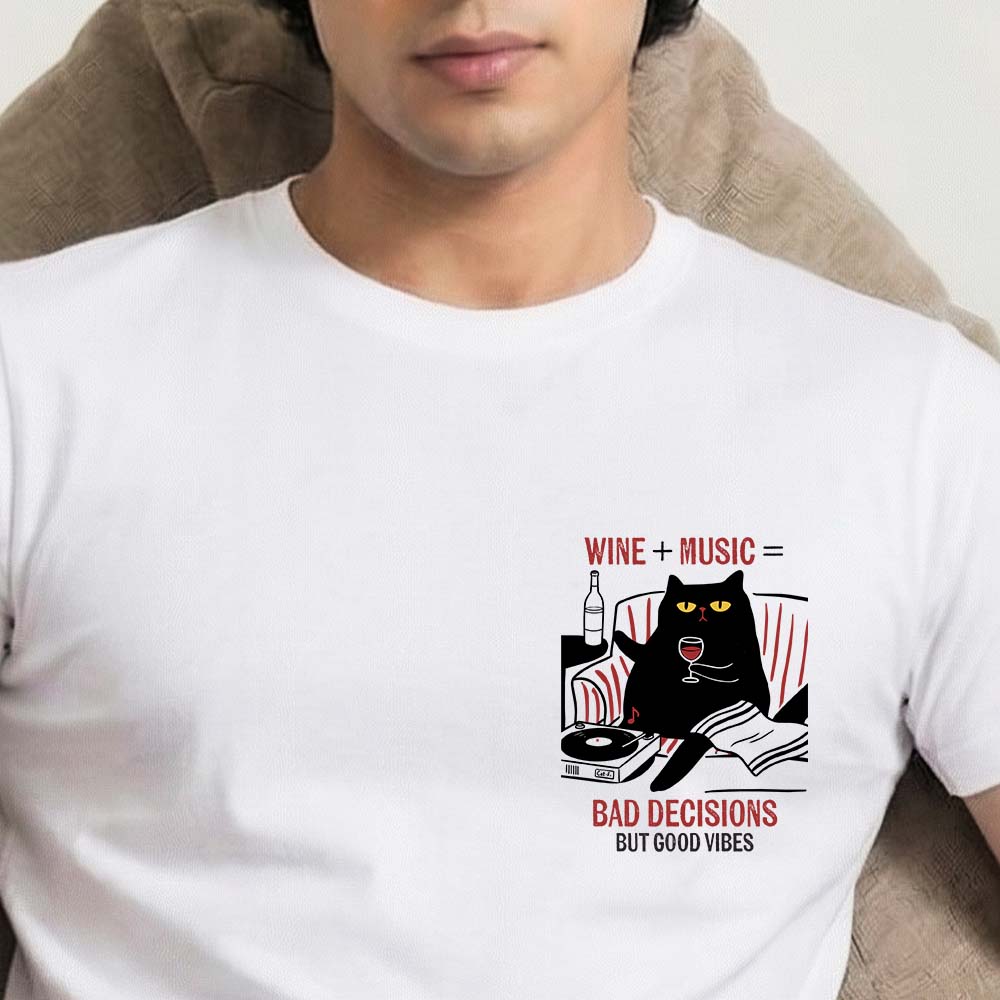 Bad Decisions Good Vibes Cotton Tee