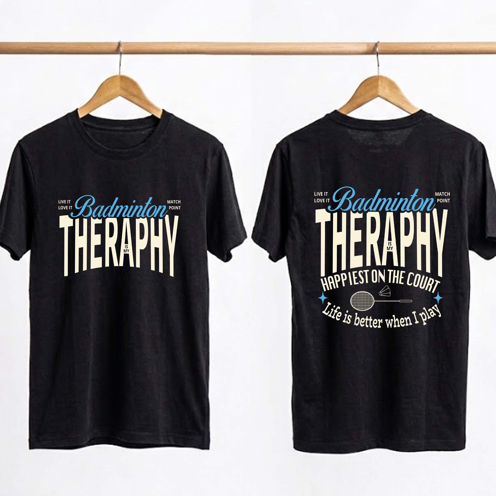 Badminton Lover Graphic T-Shirt