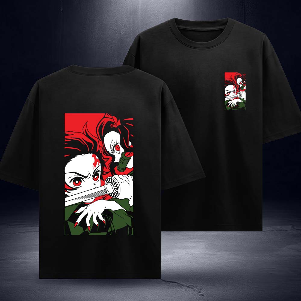 Demon Slayer Anime Oversized Tee