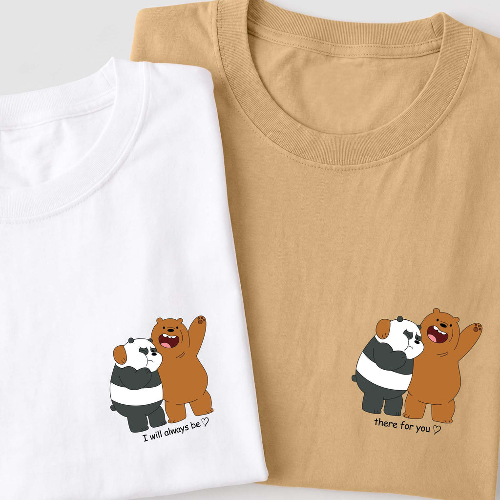 Romantic Panda Couple Graphic Tee