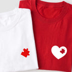 Missing Piece Heart Couple Printed Tee