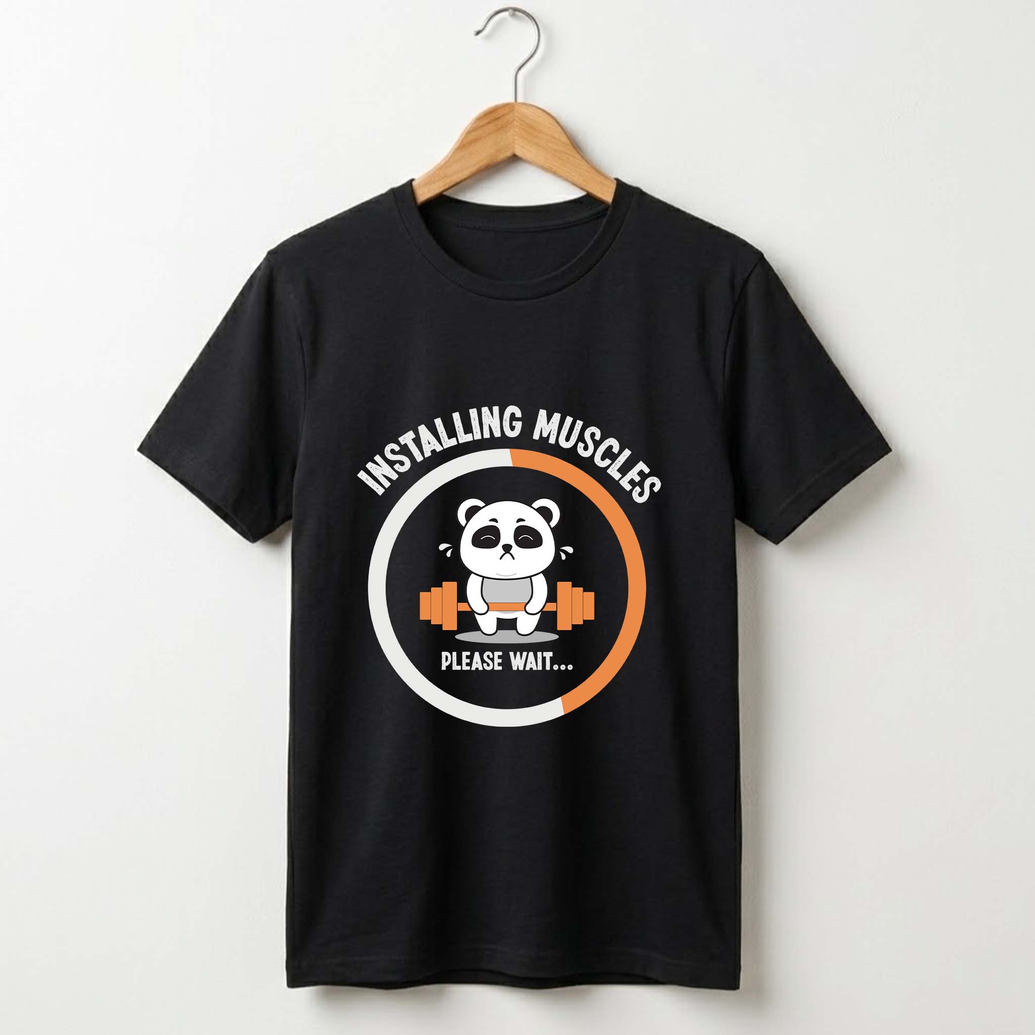 Installing Muscles Cotton Gym Tee for Men & Women