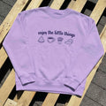 Enjoy the Little Things Fleece Sweatshirt | Oversized Graphic Sweatshirt