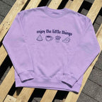 Enjoy the Little Things Fleece Sweatshirt | Oversized Graphic Sweatshirt