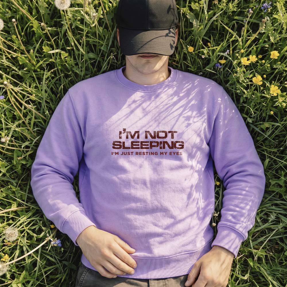 I'm Not Sleeping Viral Funny Oversized Sweatshirt