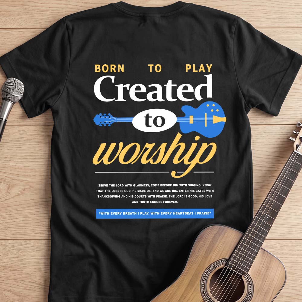 Created to Worship Graphic Cotton T-Shirt