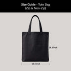 Trendy Tote Bag (Zip & Non-zip)