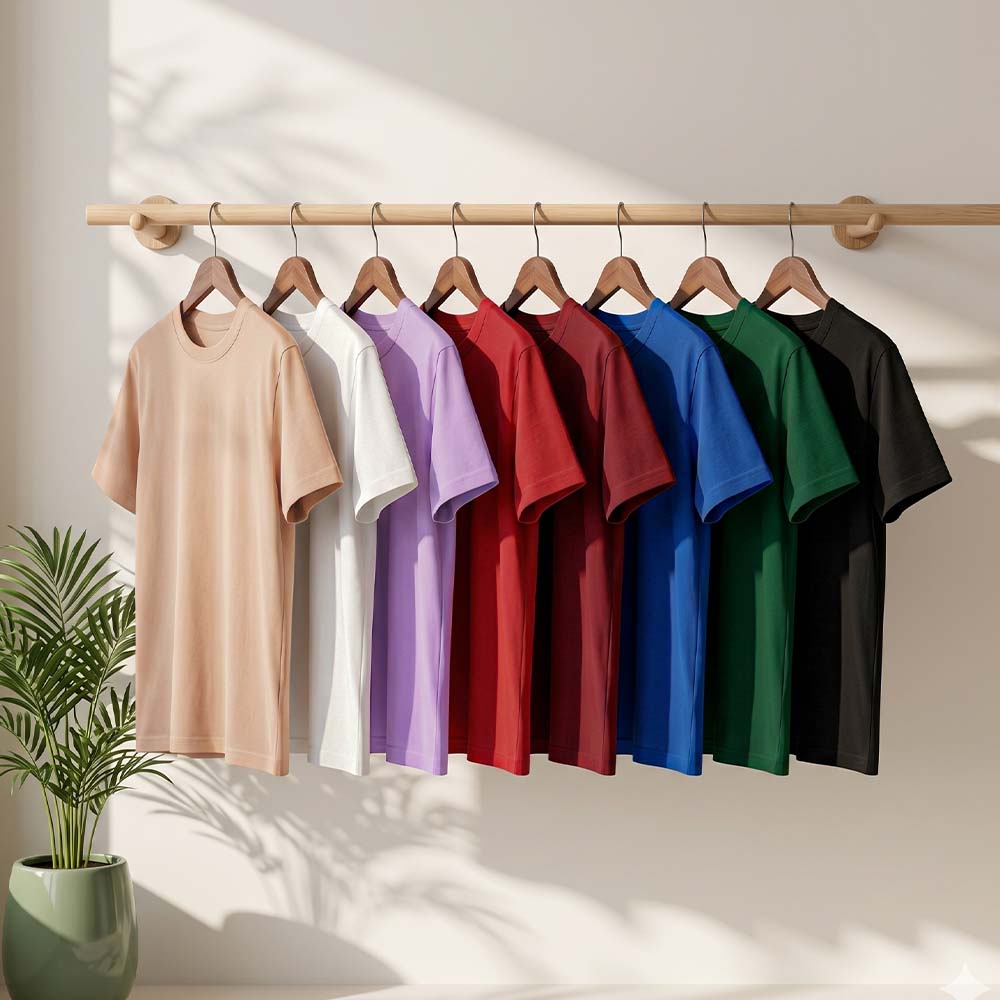 Classic Regular Plain Casual T-Shirt