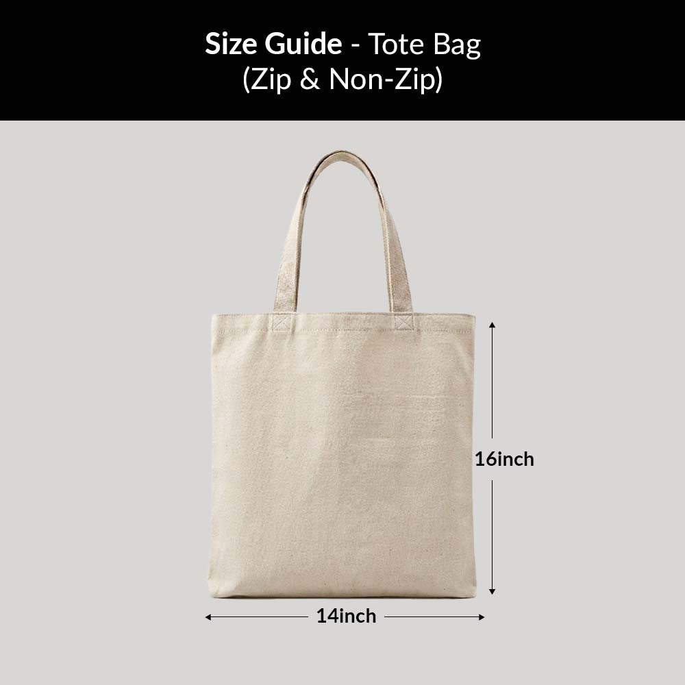Running on Grocery Lists Tote Bag (Zip & Non-zip)