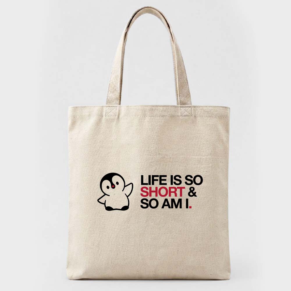 Tiny Chaos Penguin Tote Bag (Zip & Non-zip)